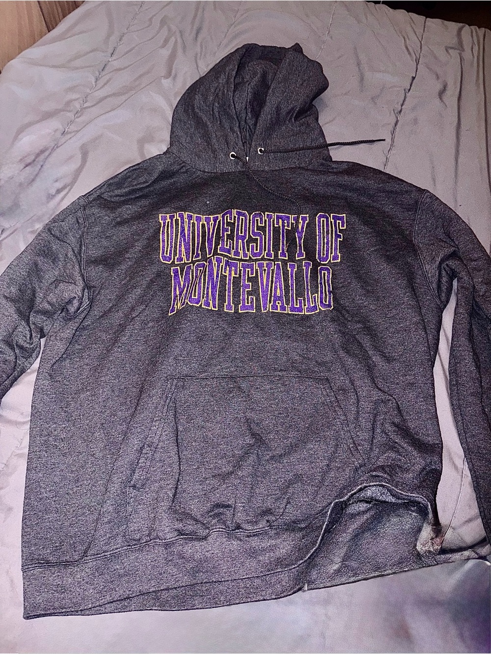 University of Montevallo Gray Hooded Sweatshirt